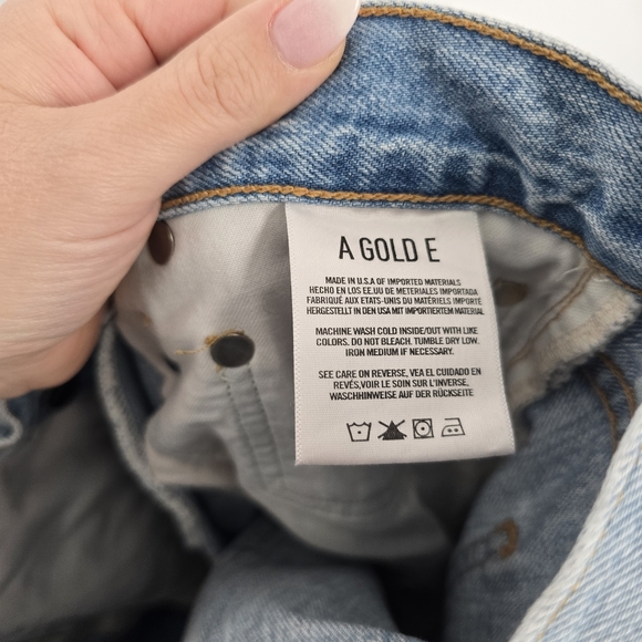 AGOLDE Criss Cross Jean Light Blue Wash Size 25 - Picture 5 of 8